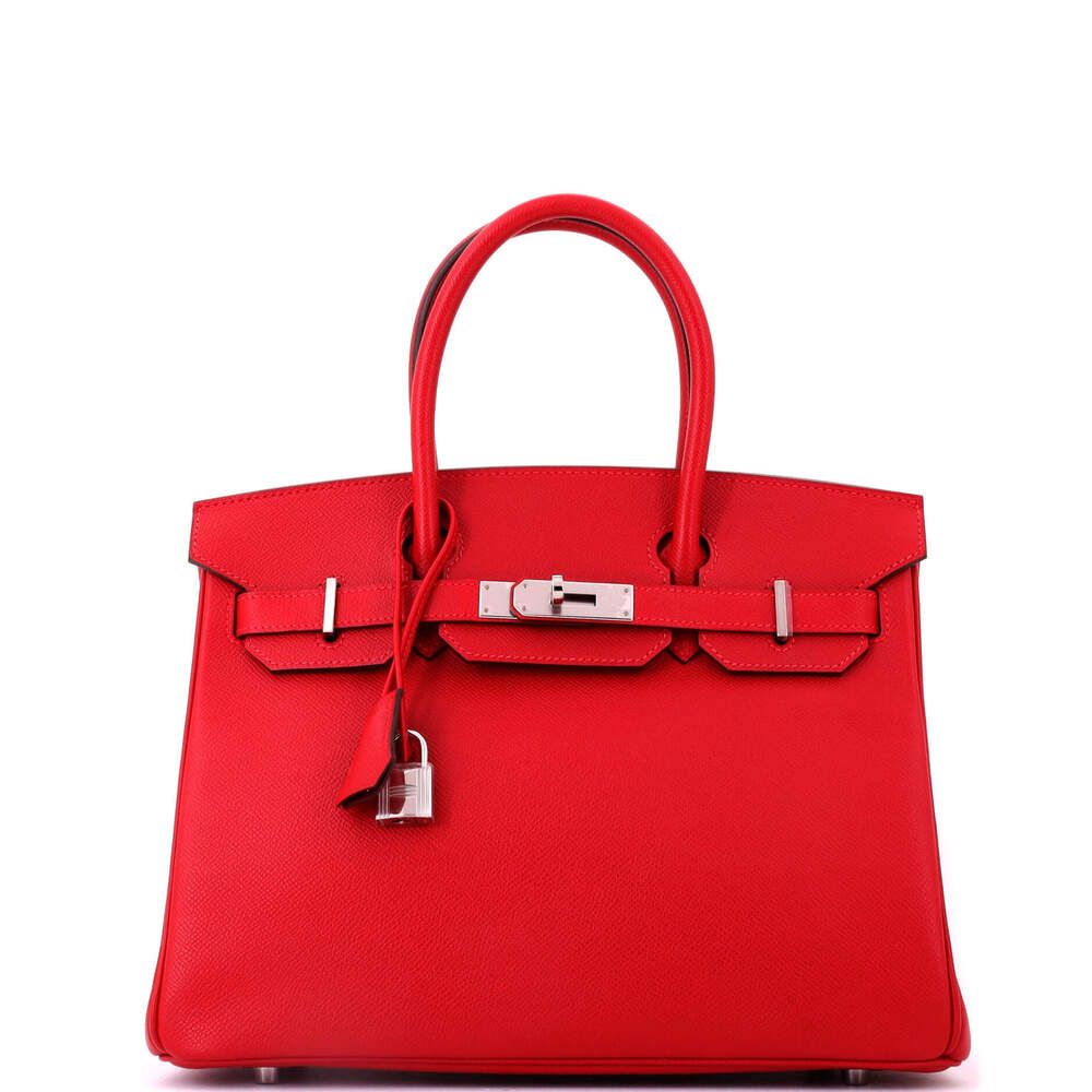 Hermes Birkin 30 Red Epsom with Palladium Hardware